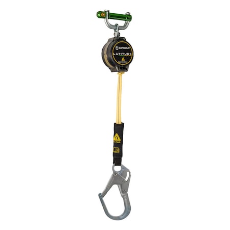 Safewaze Latitude Pro Arc Flash 7ft Single Web SRL: 9013 BWB, Rebar Hook 020-5205